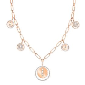 Halsschmuck, Roségold, Messika Lucky Move Charms Kette 11728-PG