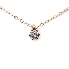 Halsschmuck, Roségold, Juwelier Michels CLASSICS Kette mit Anhänger 0,10 Karat Roségold  CC-6-010-RO