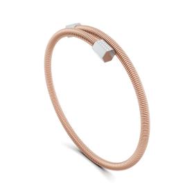 Roségold, Armschmuck, Niessing Colette Elementyx Embrace Hexagon Armreif N402996-65mm-12x-0.003ct-sug-pt