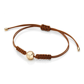         Rotgold, Armschmuck, Schmuckwerk Textilband Meine Welt OA484-RG-6