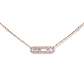        Roségold, Halsschmuck, Messika Move Classique Baby Pavé Halskette 04322-PG