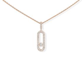 Roségold, Halsschmuck, Messika Move Uno GM Kette  12058-PG