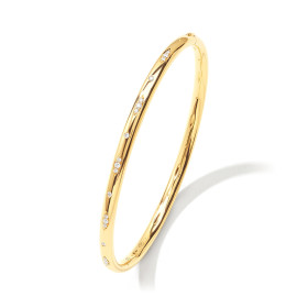 Gelbgold, Armschmuck, Tamara Comolli GYPSY Armspange "Diamant Pavé " medium BA-Gyp-p-17-yg