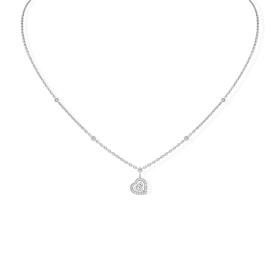 Weißgold, Halsschmuck, Messika Joy Coeur Halskette 11437-WG