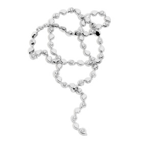         Weißgold, Halsschmuck, Tamara Comolli SNOWFLAKES Alternating Rivière Collier 'Classic' C-SF-Riv-Cl-alt-wg
