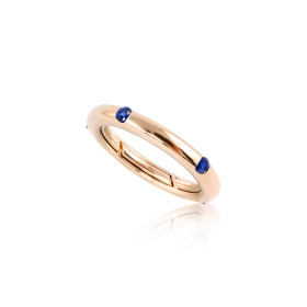 Roségold, Ringe, Adolfo Courrier Deep Blue Ring, Ref: TK2-DB-03