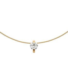 Gelbgold, Halsschmuck, Niessing Princess Anhänger  N363960-10.1mm-1.5ct-cy