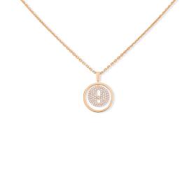 Halsschmuck, Roségold, Messika Lucky Move PM Pavé Collier 07397-PG