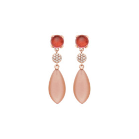         Roségold, Ohrringe, Bron Catch Ohrhänger 8OR4858RTCBRMS