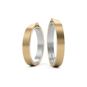 Niessing Refugium Trauringe N351536-3.5mm-1br-satin-pt-cy