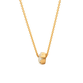         Rotgold, Halsschmuck, Schmuckwerk Alpen Anhänger mit Halskette GH1015-RG