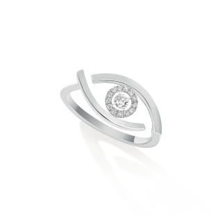 Weißgold, Ringe, Messika Lucky Eye Ring, Ref: 10036-WG