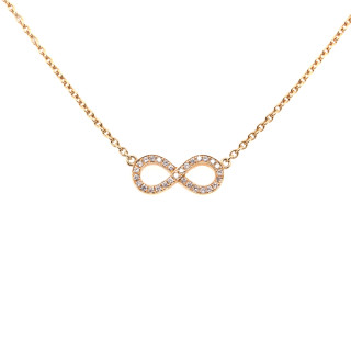 Gelbgold, Halsschmuck, Juwelier Michels LOVE Collier Eternity Brillant, Ref: LC-E-SEL-GG