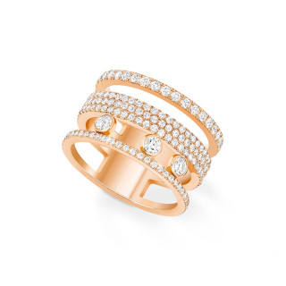 Roségold, Ringe, Messika Move Romane GM Pavé Ring, Ref: 07205-PG