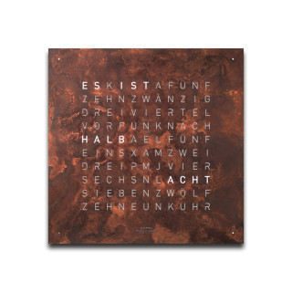  Qlocktwo FRONTCOVER EARTH 45 CREATOR'S EDITION RUST, Ref: FCDERT