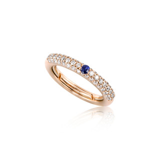 Roségold, Ringe, Adolfo Courrier Deep Blue Ring, Ref: TK2-DB-01