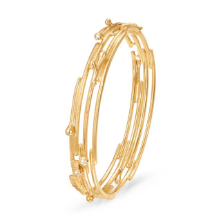 Gelbgold, Armschmuck, Ole Lynggaard Copenhagen BoHo Armreif, Ref: A2950-401