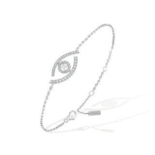 Weißgold, Armschmuck, Messika Lucky Eye Armband, Ref: 10035-WG