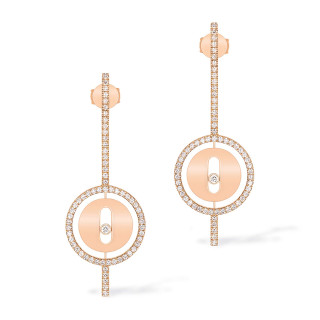 Roségold, Ohrringe, Messika Lucky Move Arrow Ohrring, Ref: 07516-PG
