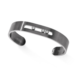 Titan, Armschmuck, Messika Move Titanium Graphite Armreif, Ref: 06585-TG