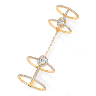 Gelbgold, Ringe, Messika Glam'Azone Double Pavé Ring, Ref: 05671-YG