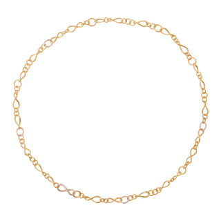 Gelbgold, Halsschmuck, Ole Lynggaard Copenhagen Love Collier klein, Ref: A1730-405