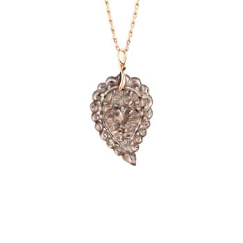 India Leaf Anhänger medium 18 K Roségold
