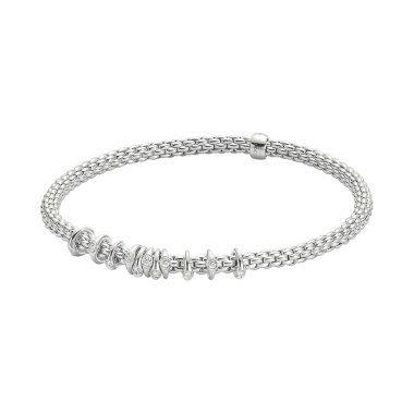 Armschmuck, Weißgold, FOPE Prima Flex'it Armband
