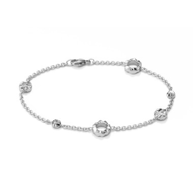 Armschmuck, Weißgold, Schmuckwerk Alpen Armband