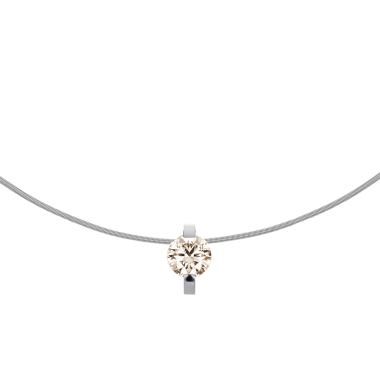 Halsschmuck, Platin, Niessing Princess Anhänger 