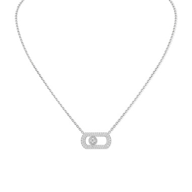         Weißgold, Halsschmuck, Messika So Move Halskette