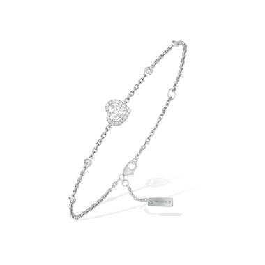 Armschmuck, Weißgold, Messika Joy Coeur Diamantarmband