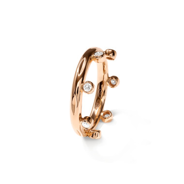         Roségold, Ringe, Tamara Comolli GYPSY Crown Brilliant Cut Ring 'Classic'