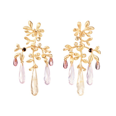         Gelbgold, Ohrringe, Ole Lynggaard Copenhagen Gipsy Ohrringe