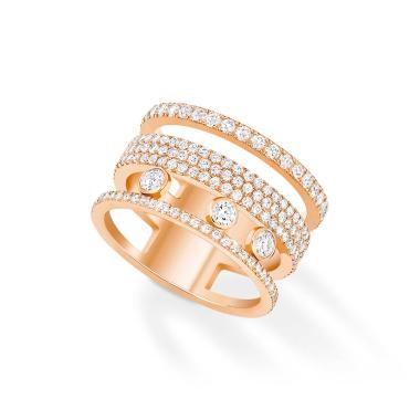 Ringe, Roségold, Messika Move Romane GM Pavée Ring