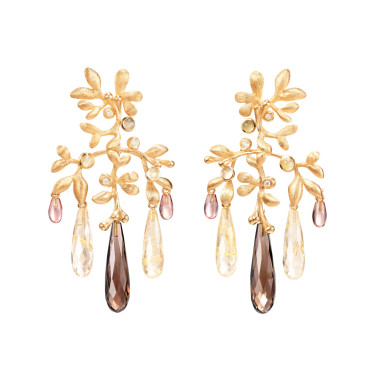         Gelbgold, Ohrringe, Ole Lynggaard Copenhagen Gipsy Ohrringe