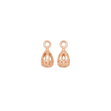         Roségold, Ohrringe, Bron Toujours Ajour Einhänger