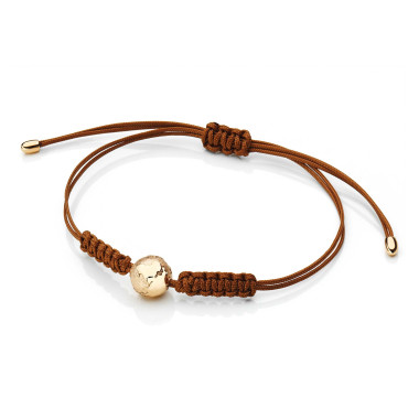         Rotgold, Armschmuck, Schmuckwerk Textilband Meine Welt