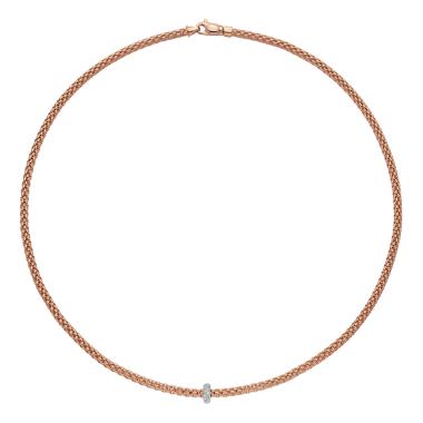 Halsschmuck, Weißgold, FOPE Prima Collier