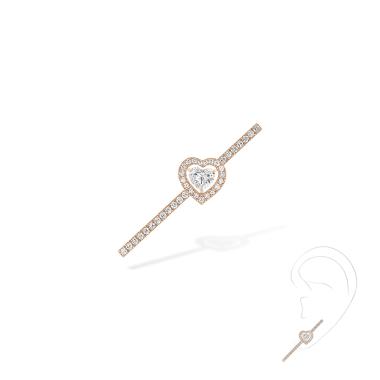 Ohrringe, Roségold, Messika Einzelner Joy Coeur-Ohrring 