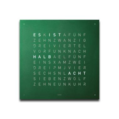 Qlocktwo FRONTCOVER EARTH 45 GREEN VELVET