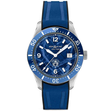 Damen- und Herrenuhr, Automatik, Montblanc 1858 Iced Sea Automatic Date