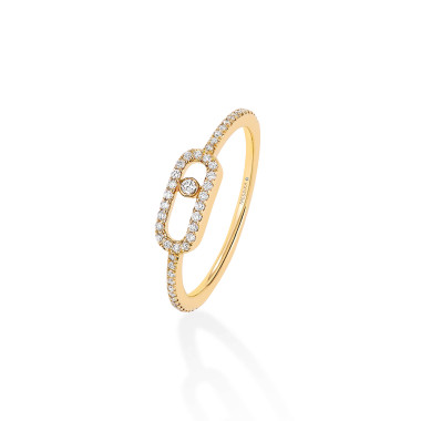 Ringe, Gelbgold, Messika Move Uno Pavé Ring