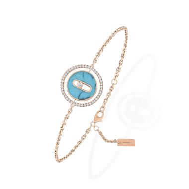 Armschmuck, Roségold, Messika Lucky Move Armband KM Türkis