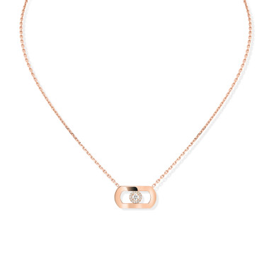         Roségold, Halsschmuck, Messika So Move Diamantkette