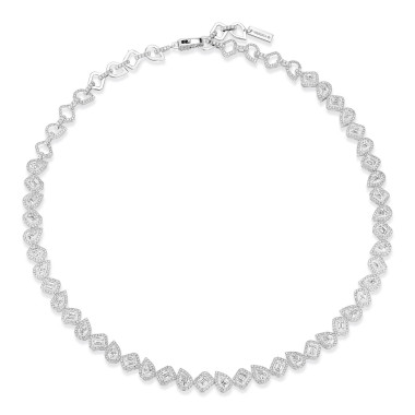 Halsschmuck, Weißgold, Messika My Twin Halskette