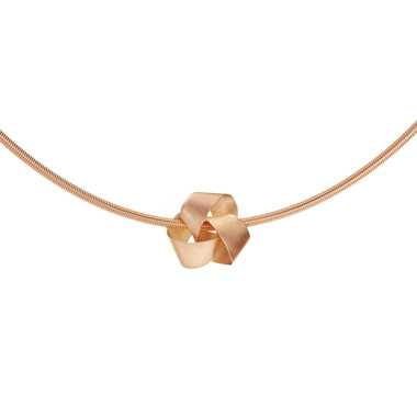         Rotgold, Halsschmuck, Niessing Papyr Anhänger 