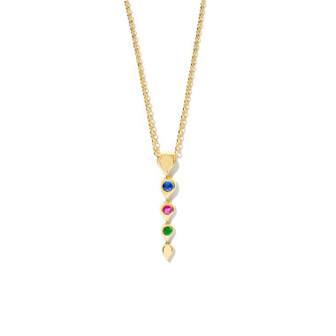         Gelbgold, Halsschmuck, Tamara Comolli SNOWFLAKES Rivière Anhänger 'Candy'