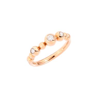 Ringe, Roségold, DoDo Ring Bollicine „Precious“