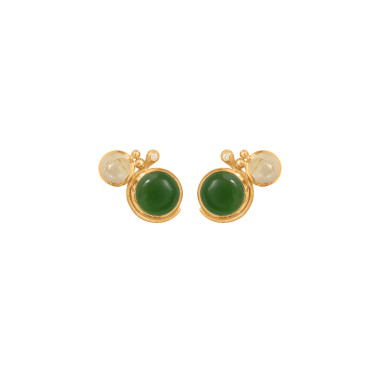         Gelbgold, Ohrringe, Ole Lynggaard Copenhagen Lotus Ohrstecker